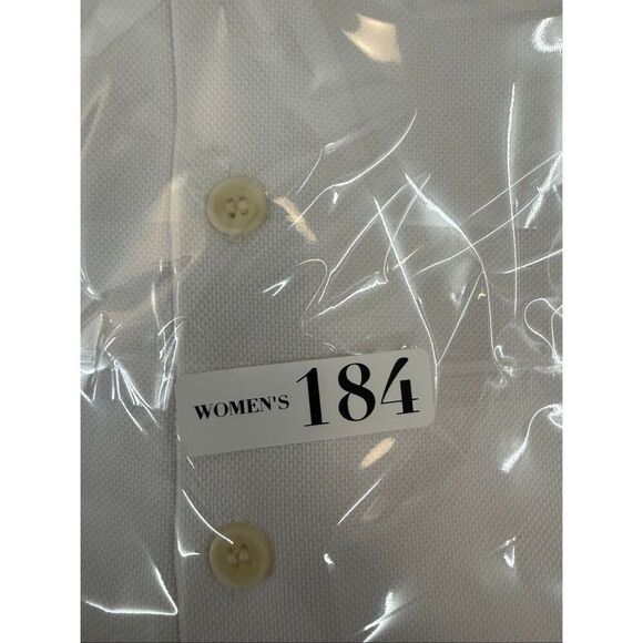 NWT THEORY Cotton Blend Piqué Peplum Top - White - Picture 12 of 12